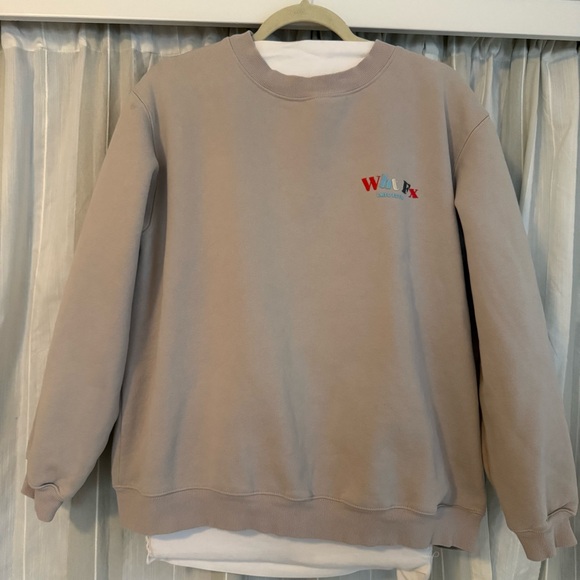 White Fox “Limited Edition Since 2013” Oversized Crewneck Sweatshirt – Beige ML - Picture 3 of 10